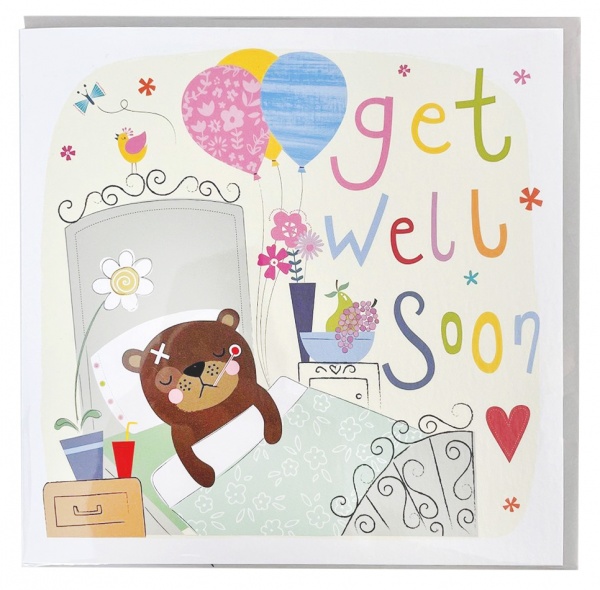 Teddy Bear Get Well Soon Card Greeting Card Buy Online Teddy Bear Get Well Soon Card Greeting Card Buy Online